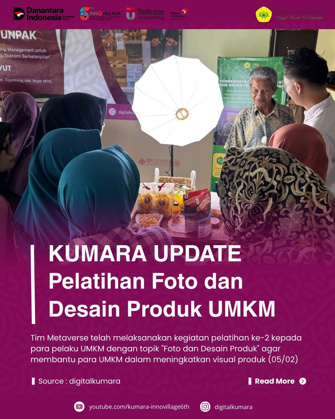 KUMARA UPDATE: Pelatihan Ke 2 Foto dan Desain Produk untuk Meningkatkan Daya Tarik UMKM