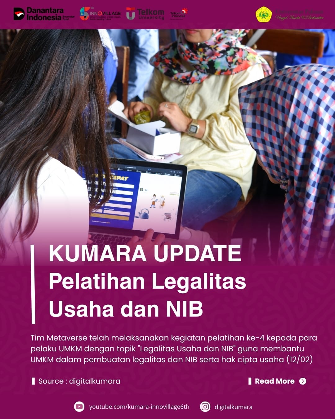 KUMARA UPDATE: Pelatihan Ke 4 Legalitas Usaha dan NIB untuk Mendukung UMKM Naik Kelas