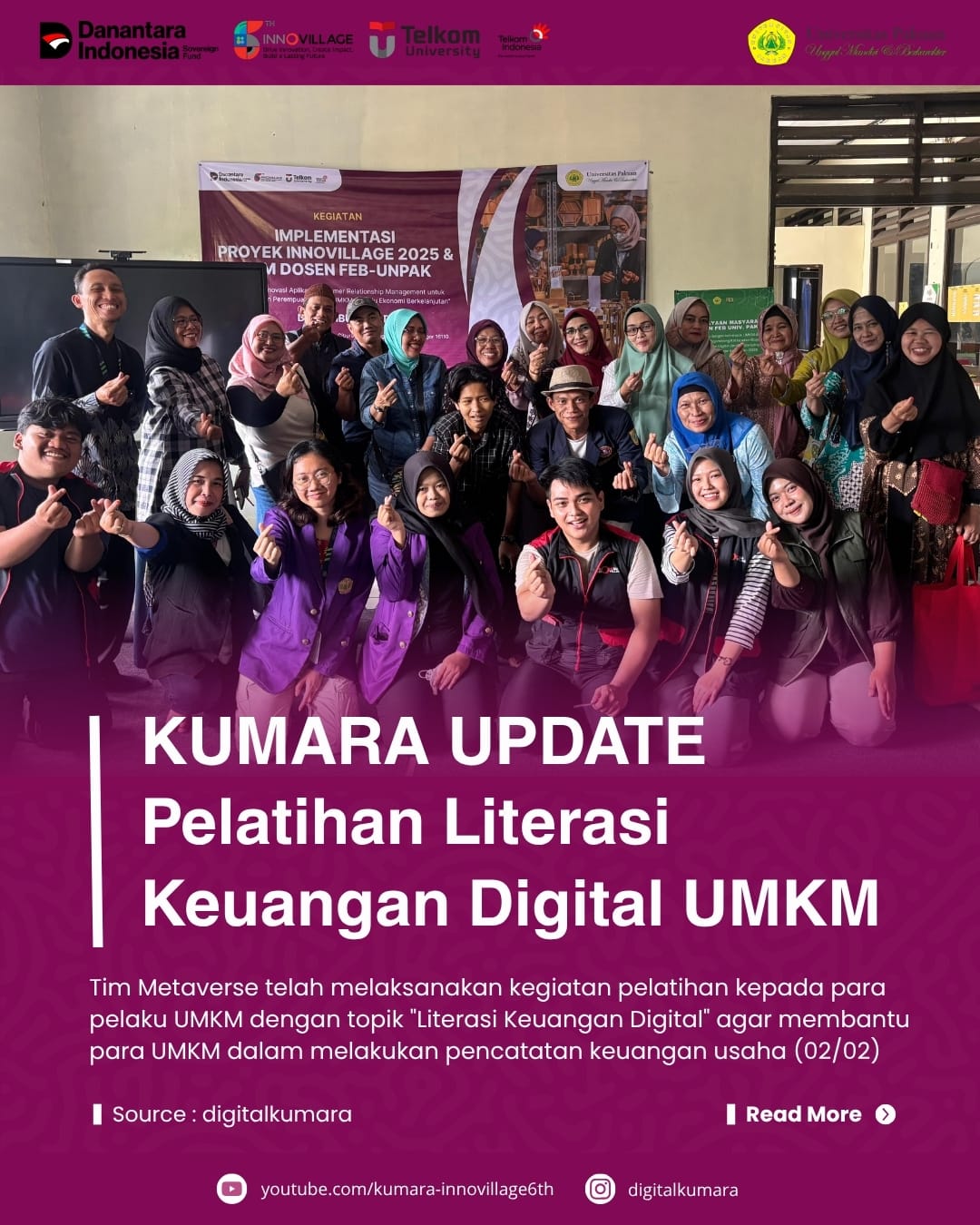 KUMARA UPDATE: Pelatihan Ke 1 Literasi Keuangan Digital bagi UMKM sebagai Langkah Awal Transformasi Usaha